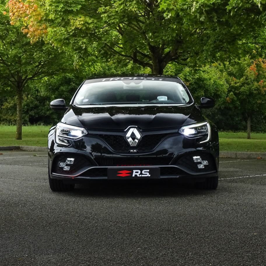 Cache Plaque "RS PERFORMANCE" Noir/Rouge