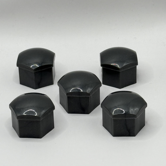 Caches Boulons Gris Brillant 17mm