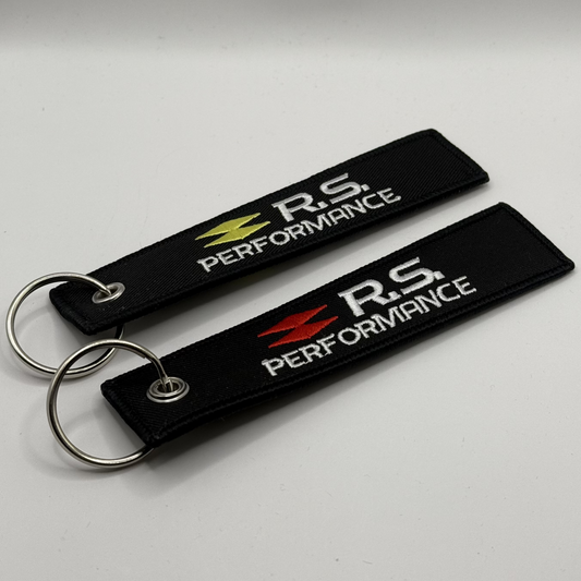Porte clé "Rs Performance" en Tissu Brodé