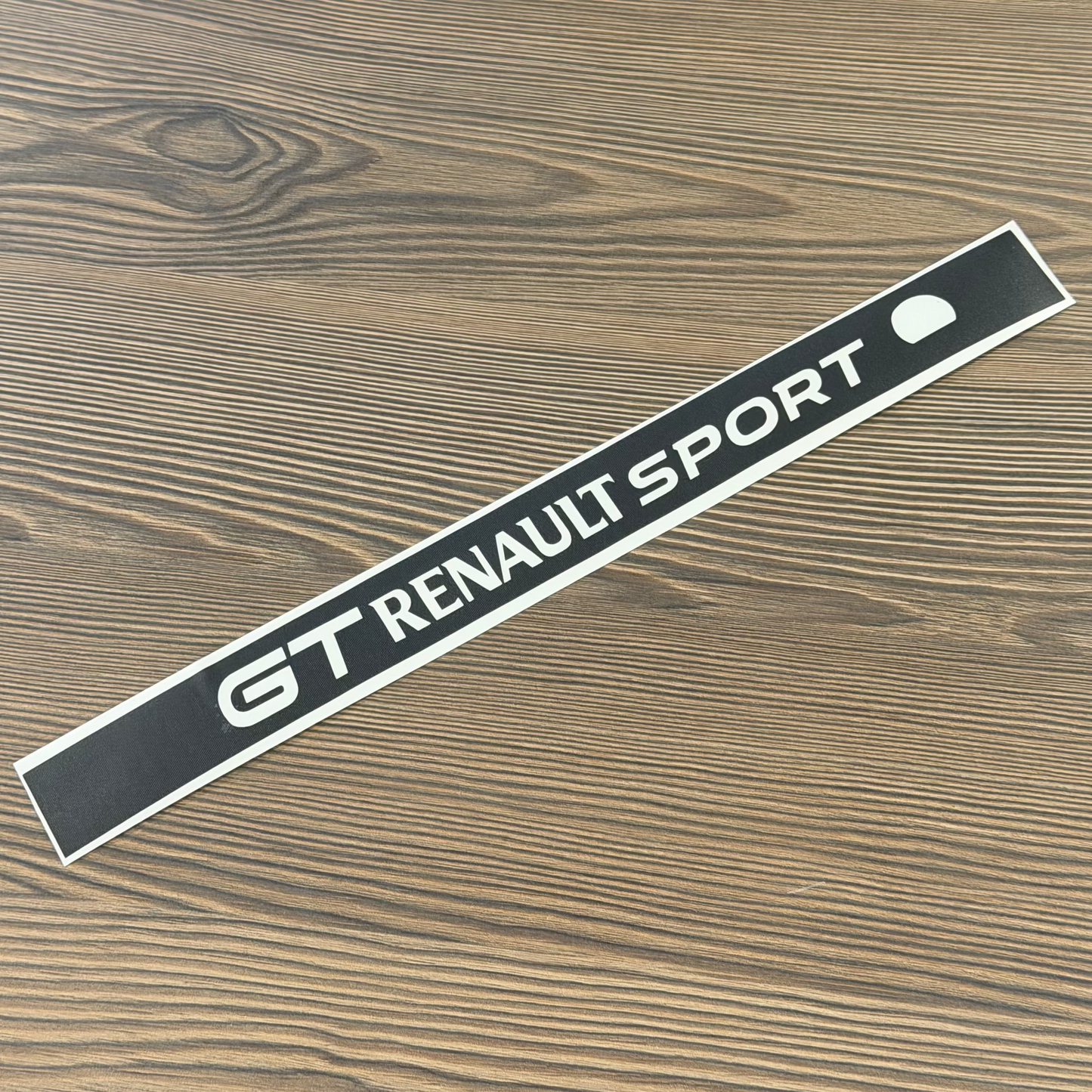 Sticker Feu Stop "GT RENAULT SPORT" Noir Brillant