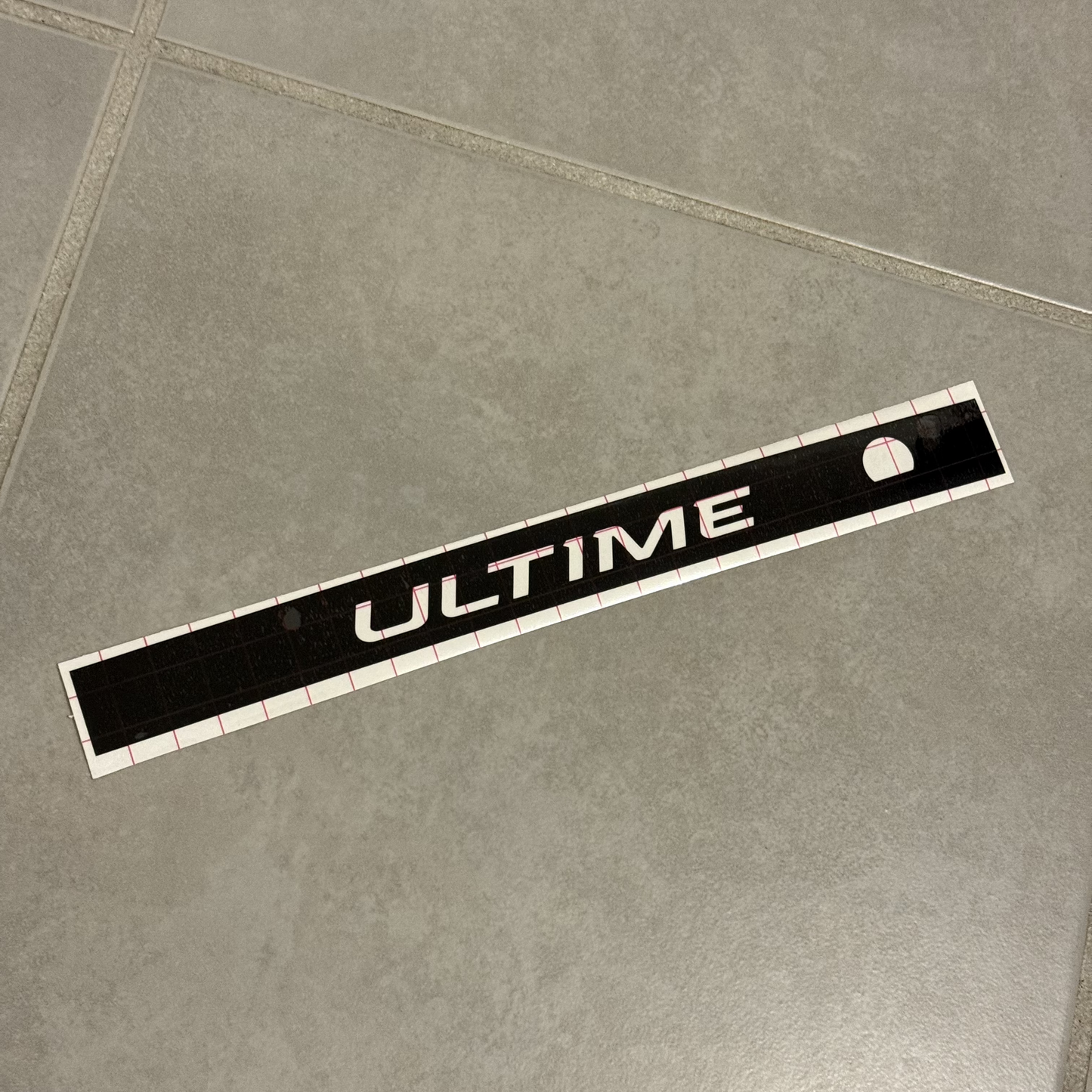 Sticker Feu Stop "ULTIME" Megane 4rs Noir Brillant
