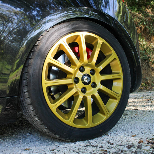 Centre de Roues Chrome/Noir 57mm pour Renault Sport