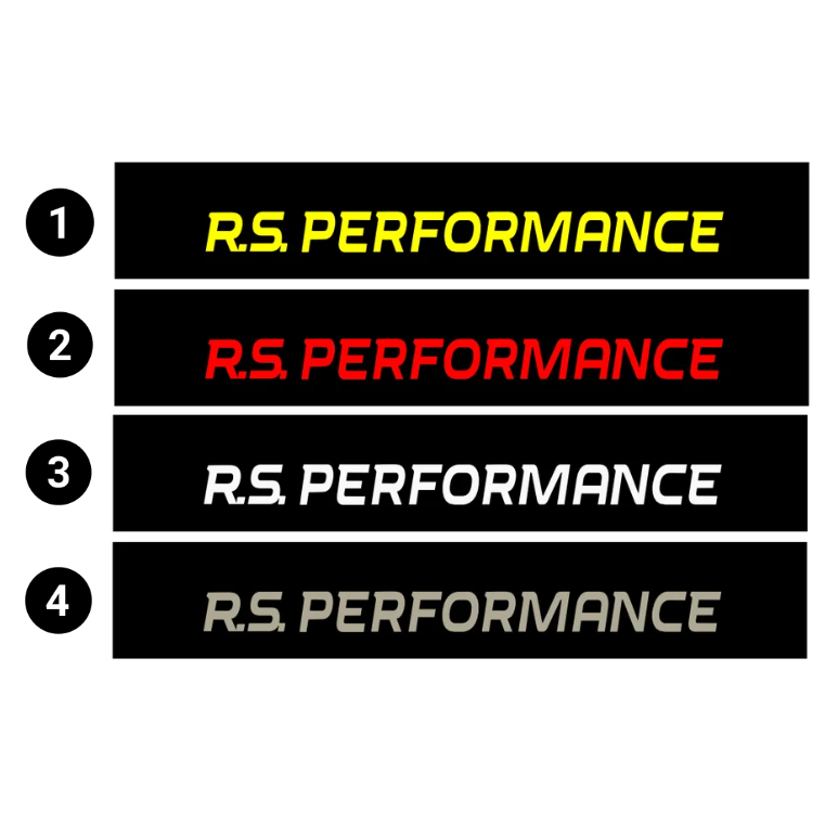 Bandeau Pare Soleil "RS PERFORMANCE" pour Renault Sport - JOYAUTO