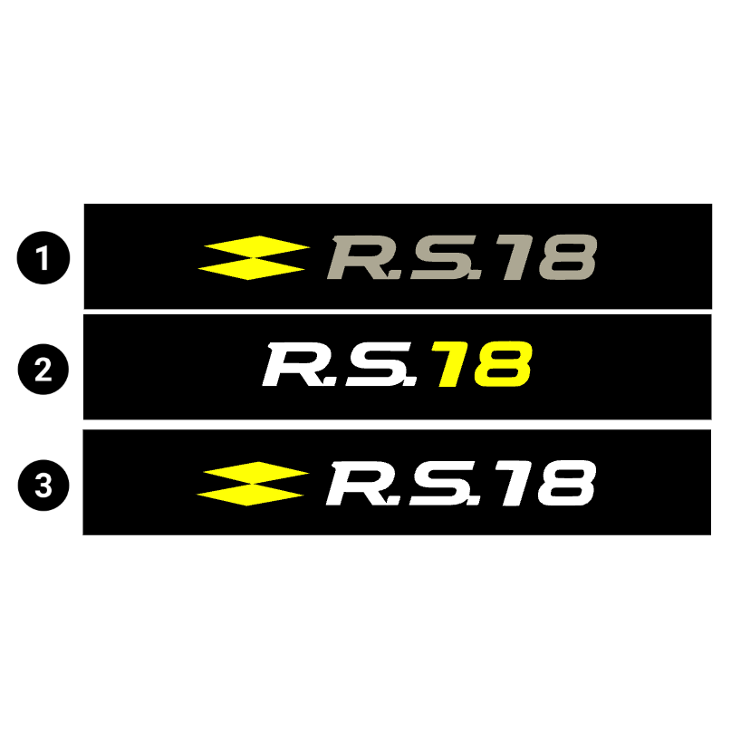 Bandeau Pare Soleil "RS18" pour Renault Sport - JOYAUTO