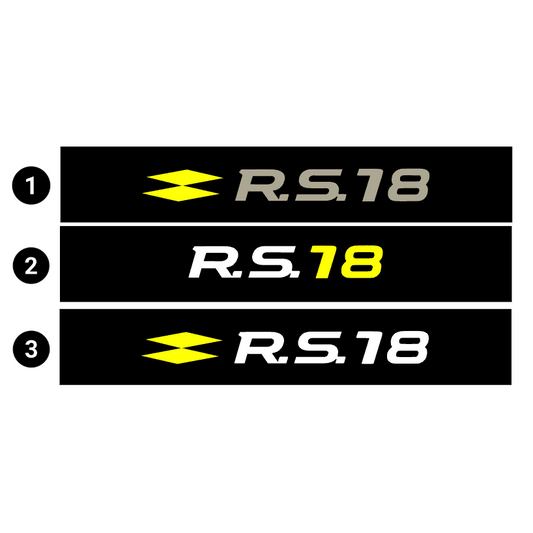 Bandeau Pare Soleil "RS18" pour Renault Sport - JOYAUTO