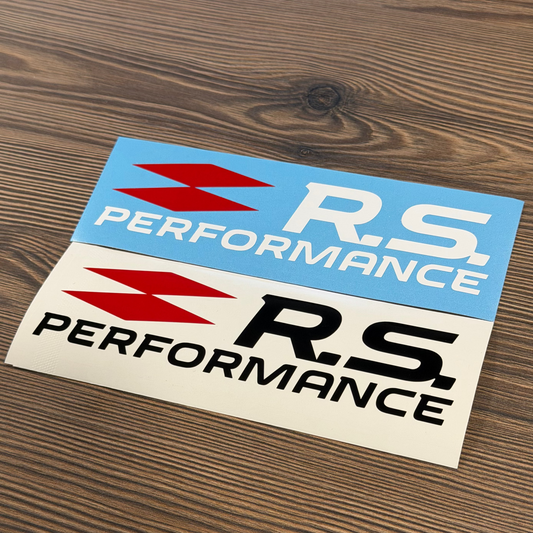 Stickers "RS PERFORMANCE" Noir/Blanc/Rouge pour Renault Sport
