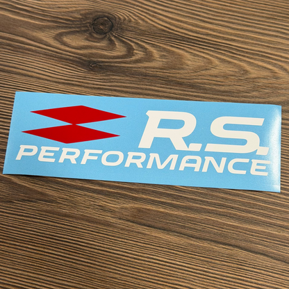 Stickers "RS PERFORMANCE" Noir/Blanc/Rouge pour Renault Sport