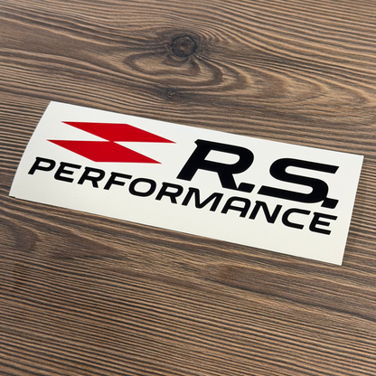 Stickers "RS PERFORMANCE" Noir/Blanc/Rouge pour Renault Sport