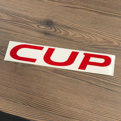 Stickers "CUP" lame avant Megane 3rs & Clio 4rs