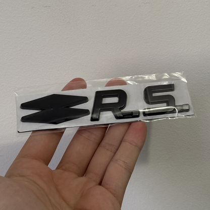 Monogramme Arrière Noir "RS" Personnalisable