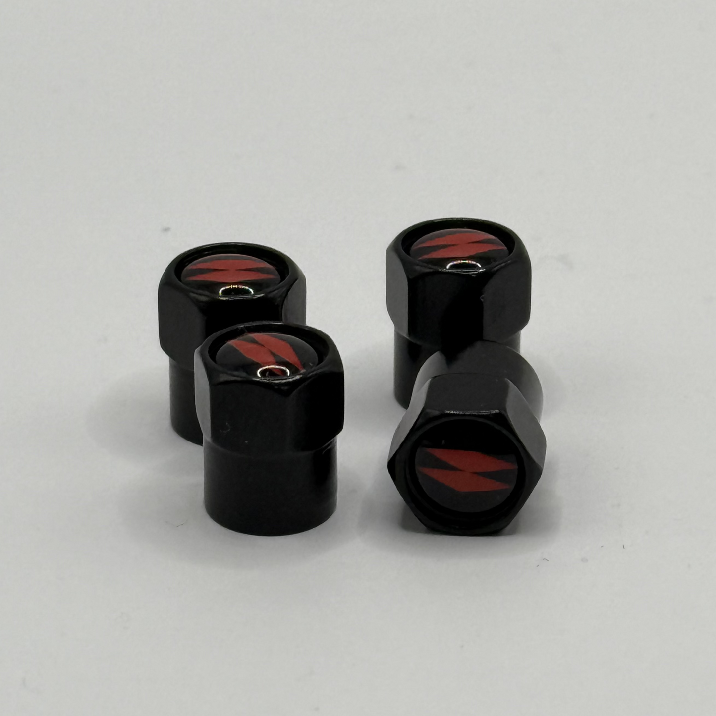 Bouchons de Valves "Rs Performance" Noir/Rouge