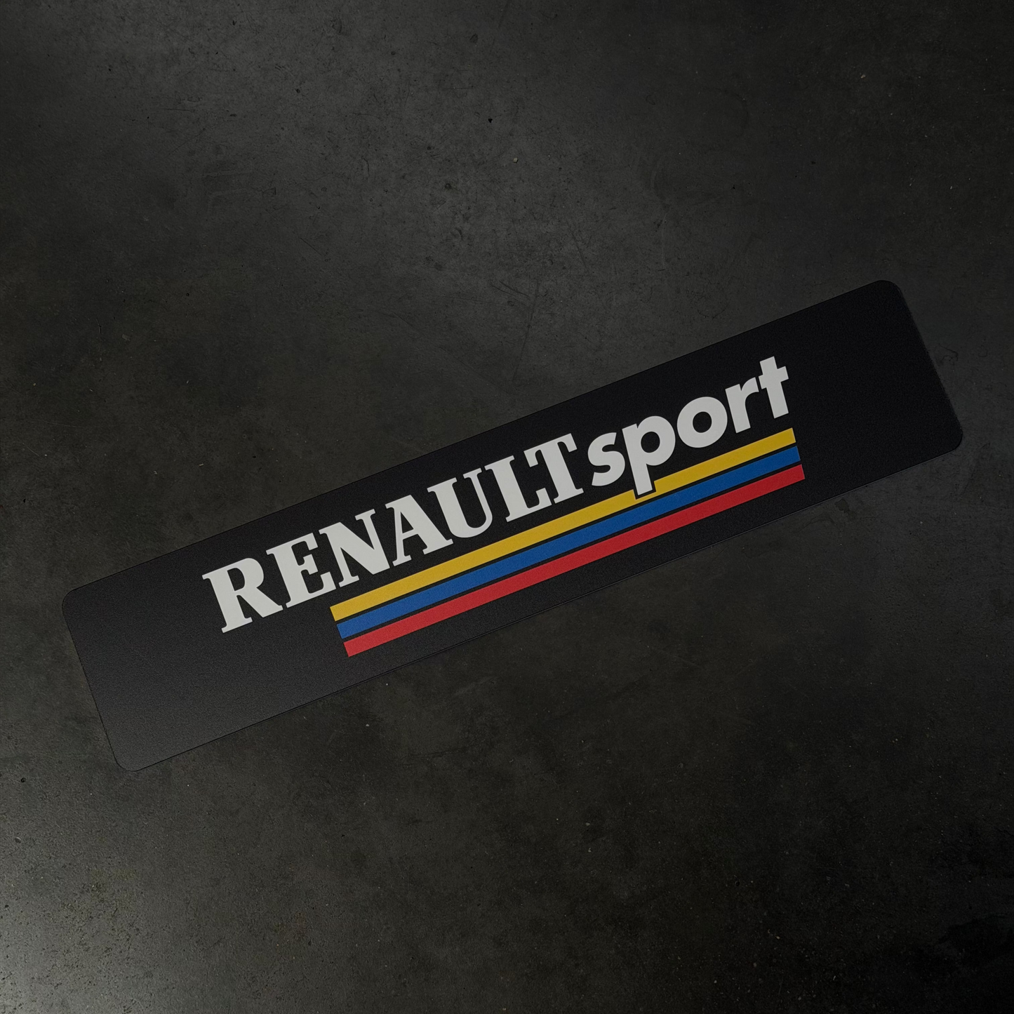 Cache Plaque "RENAULT SPORT" Noir ou Blanc