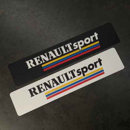 Cache Plaque "RENAULT SPORT" Noir ou Blanc