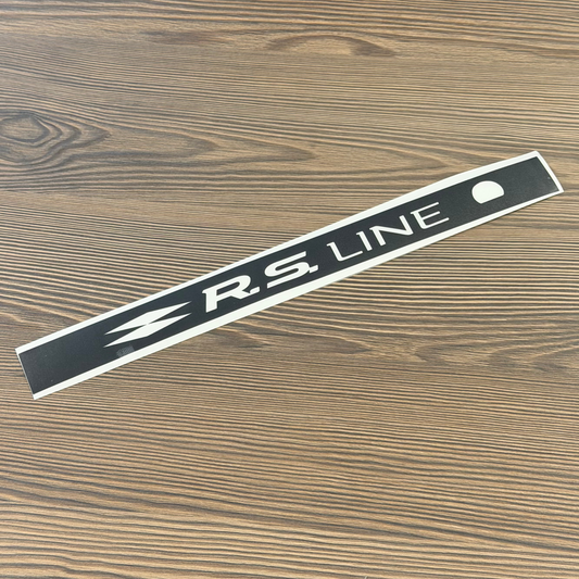 Sticker Feu Stop "RS LINE" Noir Brillant