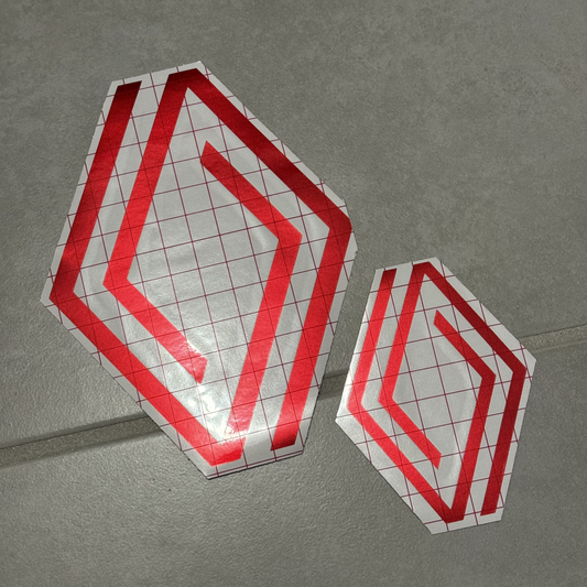 Pack 2 Stickers Logo Avant & Arrière "Renault Sport"