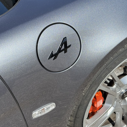 Monogrammes Alpine "A" Noir Brillant pour Ailes Avants