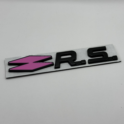 Monogramme Arrière Noir "RS" coloris au choix