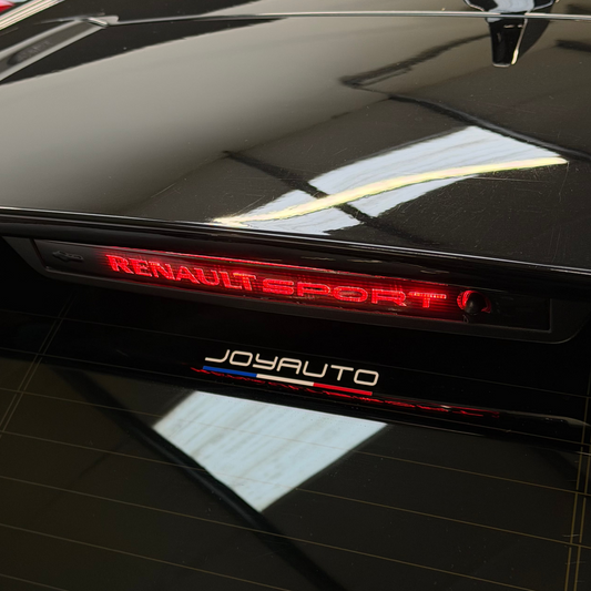 Sticker Feu Stop "RENAULT SPORT" Noir Brillant